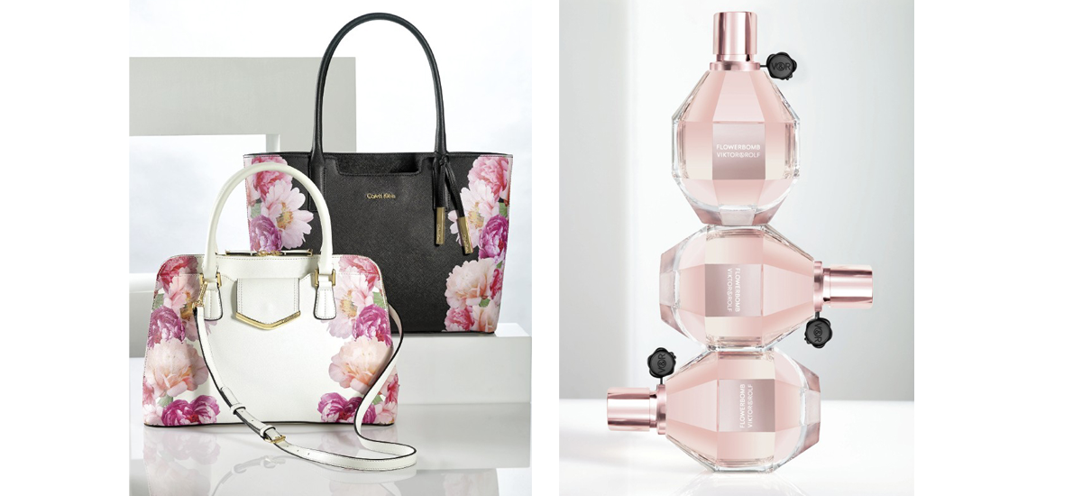perfume and handbag